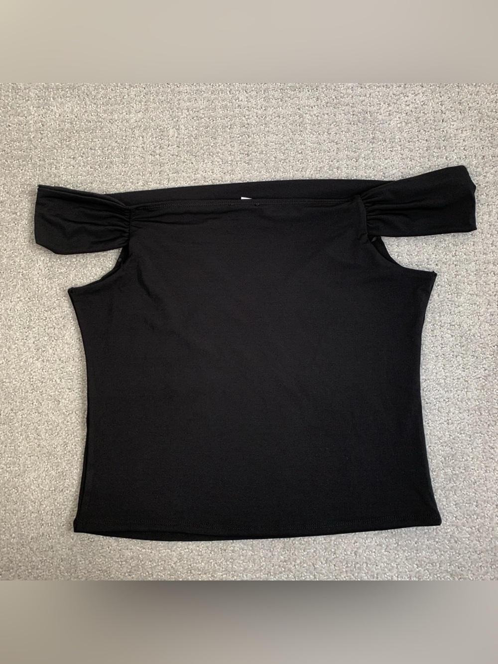 Garage black off the shoulder tank size XL